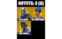 UNIQUE - Blue Squire, Blue Striker [3 Skins, 1 Axes, 3 Emotes, 7 Gliders and MORE!]
