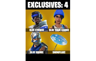 UNIQUE - Blue Squire, Blue Striker [3 Skins, 1 Axes, 3 Emotes, 7 Gliders and MORE!]