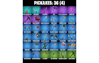UNIQUE - Rust Bucket, Peely [31 Skins, 200 Vbucks, 36 Axes, 30 Emotes, 30 Gliders and MORE!]