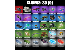 UNIQUE - Rust Bucket, Peely [31 Skins, 200 Vbucks, 36 Axes, 30 Emotes, 30 Gliders and MORE!]
