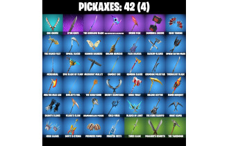 UNIQUE - Solid Snake, Slayer Juice Wrld [31 Skins, 1300 Vbucks, 42 Axes, 32 Emotes, 40 Gliders and MORE!]