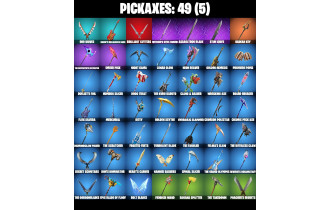 UNIQUE - Geralt Of Rivia, Solid Snake [33 Skins, 150 Vbucks, 49 Axes, 40 Emotes, 40 Gliders and MORE!]