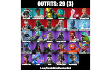 UNIQUE - War Machine , Shuri  [29 Skins, 50 Axes, 31 Emotes, 33 Gliders and MORE!]