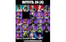 UNIQUE - War Machine , Gwenpool [24 Skins, 40 Axes, 21 Emotes, 24 Gliders and MORE!]