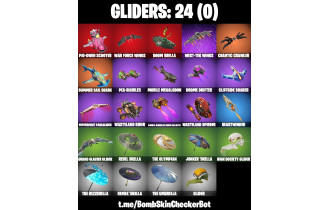 UNIQUE - War Machine , Gwenpool [24 Skins, 40 Axes, 21 Emotes, 24 Gliders and MORE!]