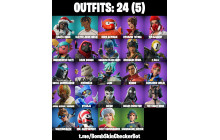 UNIQUE -  Santa Dogg , Slayer Juice WRLD  [24 Skins, 30 Axes, 21 Emotes, 21 Gliders and MORE!]