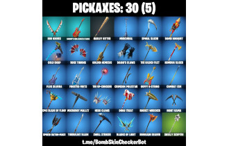 UNIQUE -  Santa Dogg , Slayer Juice WRLD  [24 Skins, 30 Axes, 21 Emotes, 21 Gliders and MORE!]