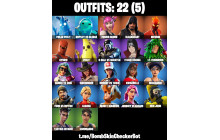 UNIQUE - Power Chord , Blackheart  [22 Skins, 50 Axes, 68 Emotes, 61 Glliders and MORE!]