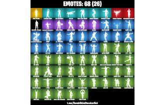 UNIQUE - Power Chord , Blackheart  [22 Skins, 50 Axes, 68 Emotes, 61 Glliders and MORE!]