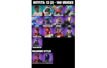 UNIQUE - Slayer Juice Wrld,  [13 Skins, 100 Vbucks, 21 Axes, 13 Emotes, 16 Gliders and MORE!]