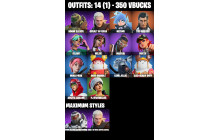 UNIQUE - Doom Slayer , Geralt Of Rivia  [14 Skins, 350 Vbucks, 23 Axes, 23 Emotes, 20 Gliders and MORE!]