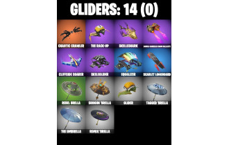 UNIQUE -  Aura, Slayer Juice Wrld [10 Skins, 100 Vbucks, 19 Axes, 20 Emotes, 14 Gliders and MORE!]