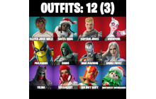 UNIQUE - Slayer Juice Wrld, Holiday Boxy [12 Skins, 34 Axes, 19 Emotes, 33 Gliders and MORE!]