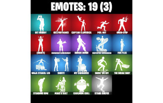 UNIQUE - Slayer Juice Wrld, Holiday Boxy [12 Skins, 34 Axes, 19 Emotes, 33 Gliders and MORE!]