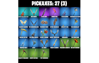 UNIQUE - Solid Snake,  Slayer Juice Wrld [12 Skins, 150 Vbucks, 27 Axes, 19 Emotes, 26 Gliders and MORE!]