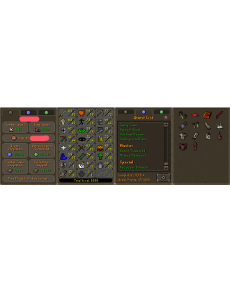 Ironman - HCIM | Berserker | TTL: 1088 | CL: 69 | QP: 177 [B Gloves, MM1, Mithril Gloves, DT1, Graceful + MORE!]