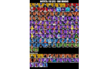 UNIQUE - Travis Scott, Chun Li [112 Skins, 500 Vbucks, 85 Axes, 114 Emotes, 95 Gliders and MORE!]