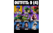 UNIQUE - Blue Team Leader, Flappy [9 Skins, 8 Axes, 4 Emotes, 6 Gliders and MORE!]