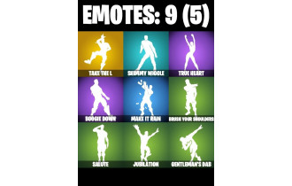 UNIQUE - Rogue Agent,  Take The L [8 Skins, 3 Axes, 9 Emotes, 6 Gliders and MORE!]