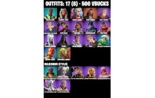 UNIQUE - Harley Quinn , Khaby Lame  [17 Skins, 500 Vbucks, 28 Axes, 18 Emotes, 22 Gliders and MORE!]