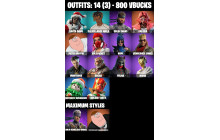 UNIQUE - Solid Snake , Slayer Juice Wrld  [14 Skins, 800 Vbucks, 28 Axes, 20 Emotes, 20 Gliders and MORE!]