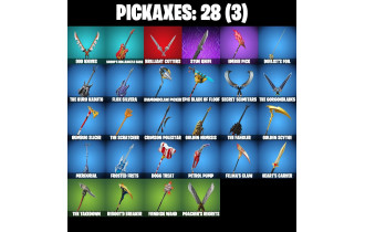 UNIQUE - Solid Snake , Slayer Juice Wrld  [14 Skins, 800 Vbucks, 28 Axes, 20 Emotes, 20 Gliders and MORE!]