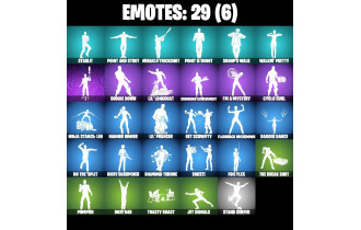 UNIQUE - Skull Scout , Renegade Lynx  [30 Skins, 250 Vbucks, 44 Axes, 29 Emotes, 44 Gliders and MORE!]