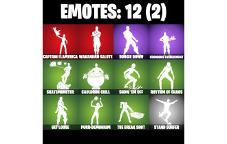 UNIQUE - Dynamo TNTina,  Yulejacket  [10 Skins, 150 Vbucks, 22 Axes, 12 Emotes, 14 Gliders and MORE!]