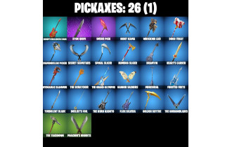 UNIQUE - Renegade Raider, Valeria  [15 Skins, 26 Axes, 19 Emotes, 16 Gliders and MORE!]