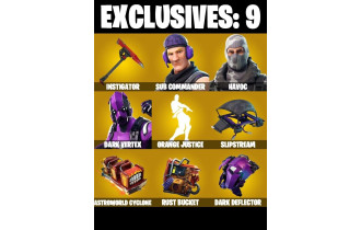 UNIQUE - Dark Vertex, Havoc [33 Skins, 600 Vbucks, 27 Axes, 33 Emotes, 35 Gliders and MORE!]