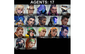 UNIQUE - Bronze 3 - Rgx 11z Pro Phantom [17 Agents, 120 LVL,  Elderflame Vandal and MORE!]