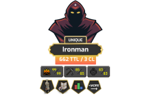 Ironman - HCIM | Skiller | TTL: 662 | CL: 3 [Graceful + MORE!]