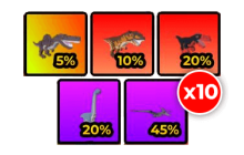 Dinosaur Pets Bundles * 10 [Raise Animals]