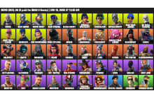 UNIQUE - OG Skull Trooper, Black Knight [50 Skins, 8000 Vbucks, 38 Axes, 64 Emotes, 43 Gliders and MORE!]