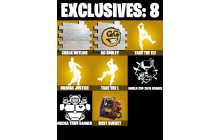 UNIQUE - Orange Justice, 2x Take The L  [7 Skins, 6 Axes, 14 Emotes, 15 Gliders and MORE!]