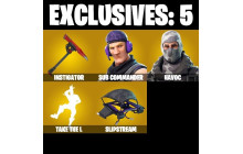 UNIQUE - Havoc, Take The L  [4 Skins, 2 Axes, 4 Emotes, 6 Gliders and MORE!]