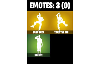 UNIQUE -  Take The L, Take The Elf  [2 Skins, 3 Axes, 3 Emotes, 4 Gliders and MORE!]