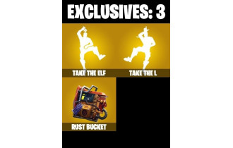 UNIQUE -  Take The L, Take The Elf  [2 Skins, 3 Axes, 3 Emotes, 4 Gliders and MORE!]