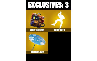 UNIQUE - Rust Bucket , Take The L [6 Skins, 5 Axes, 7 Emotes, 12 Gliders and MORE!]