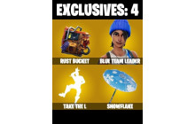 UNIQUE - Rust Bucket , Take The L [7 Skins, 100 Vbucks, 7 Axes, 8 Emotes, 12 Gliders and MORE!]