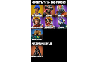 UNIQUE - Rust Bucket , Take The L [7 Skins, 100 Vbucks, 7 Axes, 8 Emotes, 12 Gliders and MORE!]