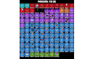UNIQUE - Erisa , Sultura  [117 Skins, 650 Vbucks, 118 Axes, 113 Emotes, 111 Gliders and MORE!]