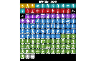 UNIQUE - Erisa , Sultura  [117 Skins, 650 Vbucks, 118 Axes, 113 Emotes, 111 Gliders and MORE!]