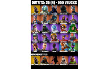 UNIQUE - Tidy , Take The L  [25 Skins, 950 Vbucks, 18 Axes, 28 Emotes, 23 Gliders and MORE!]