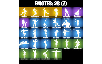 UNIQUE - Tidy , Take The L  [25 Skins, 950 Vbucks, 18 Axes, 28 Emotes, 23 Gliders and MORE!]
