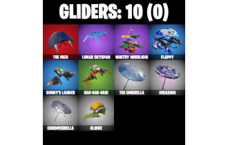 UNIQUE - Blue Squire , Blue Striker [4 Skins, 4 Axes, 7 Emotes, 10 Gliders and MORE!]