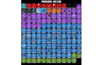 UNIQUE - Modena Icon, Carnage [125 Skins, 850 Vbucks, 143 Axes, 123 Emotes,131 Gliders and MORE!]