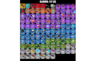 UNIQUE - Clark Kent , Shadowbird [108 Skins, 600 Vbucks, 113 Axes, 110 Emotes, 117 Gliders and MORE!]