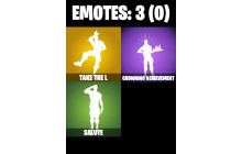 UNIQUE - Take The L,  [3 Skins,  4 Axes, 3 Emotes, 6 Gliders and MORE!]