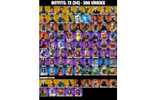UNIQUE - Black Knight , AC/DC [72 Skins, 300 Vbucks, 61 Axes, 62 Emotes, 68 Gliders and MORE!]